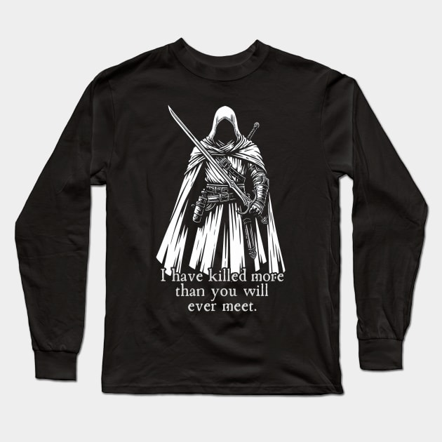 Assassin Long Sleeve T-Shirt by OddlyNoir